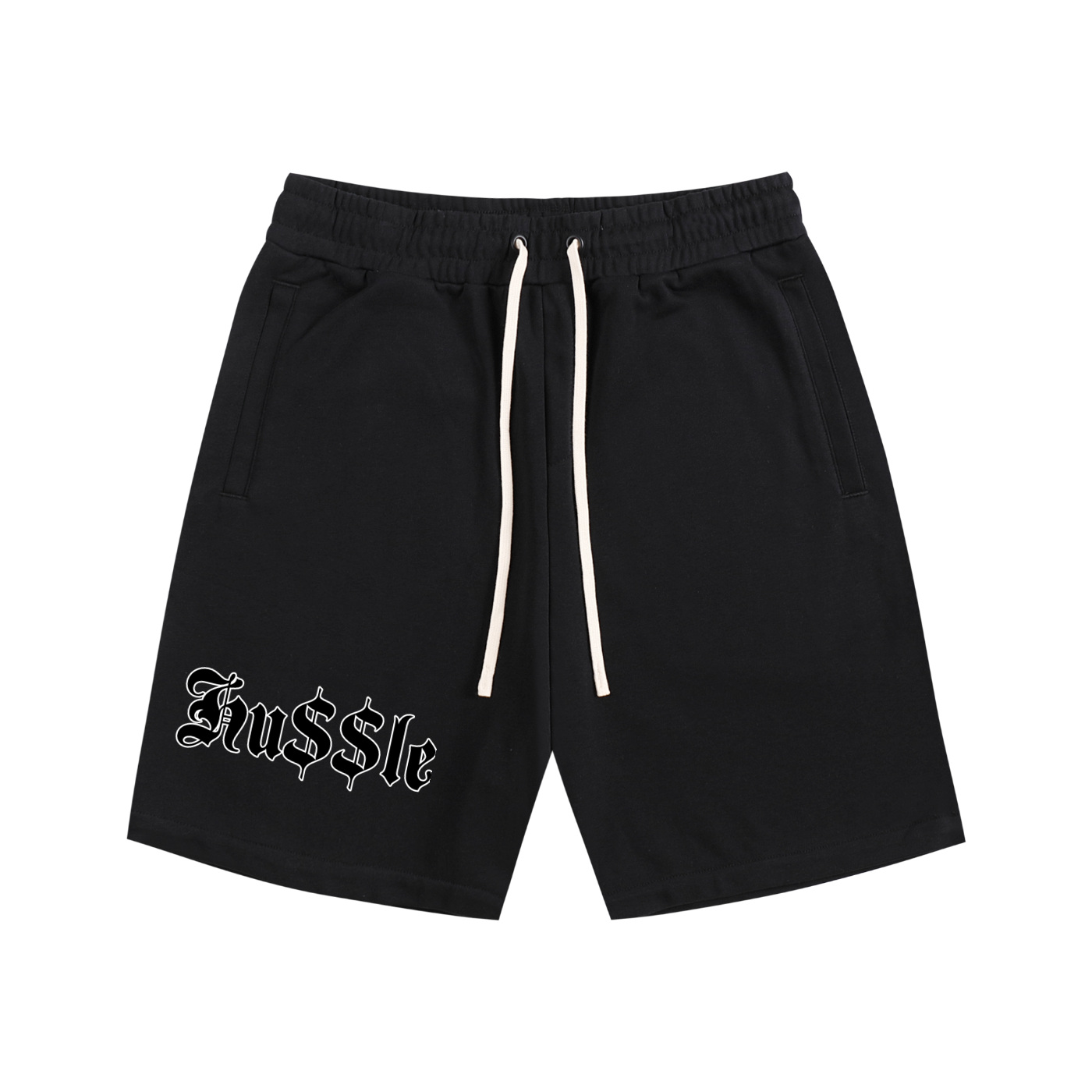 "Hussle" Essential Cotton Shorts
