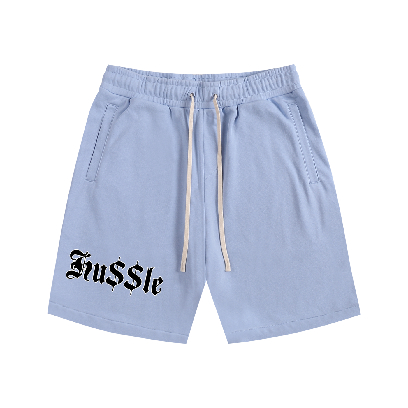 "Hussle" Essential Cotton Shorts