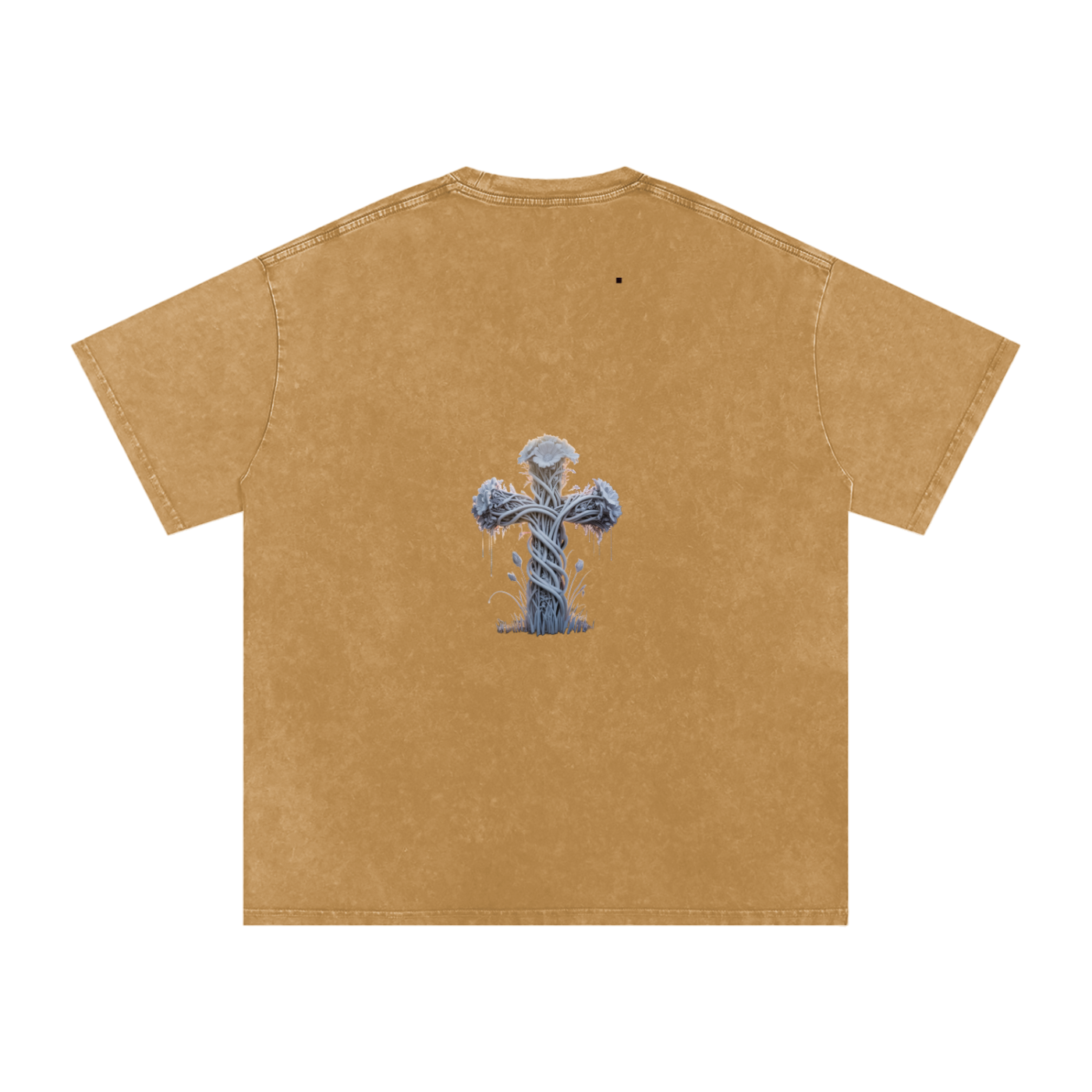 "Holy Cross" Acid Wash Oversize T-Shirt